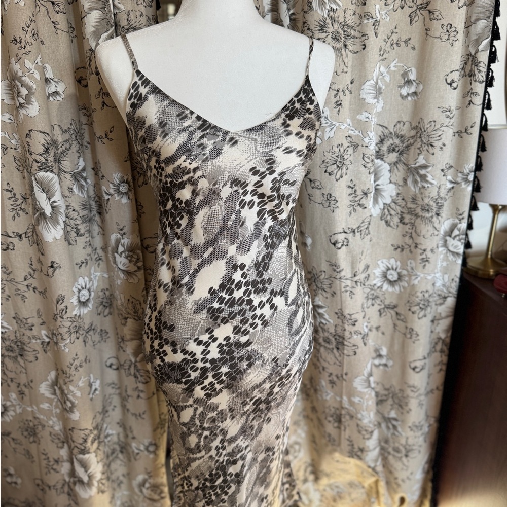 Leopard Print Slip Dress